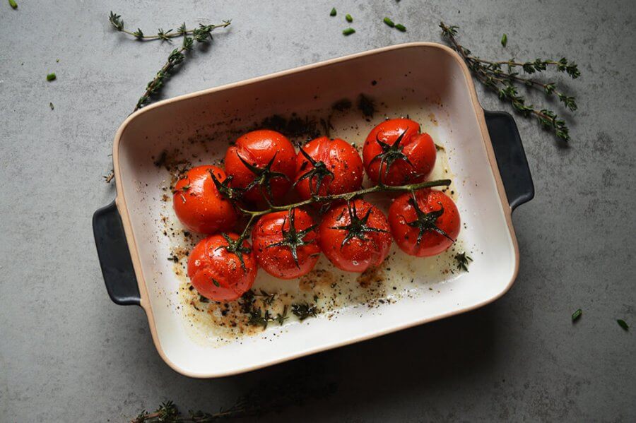 tomaatjes uit de oven met tijm