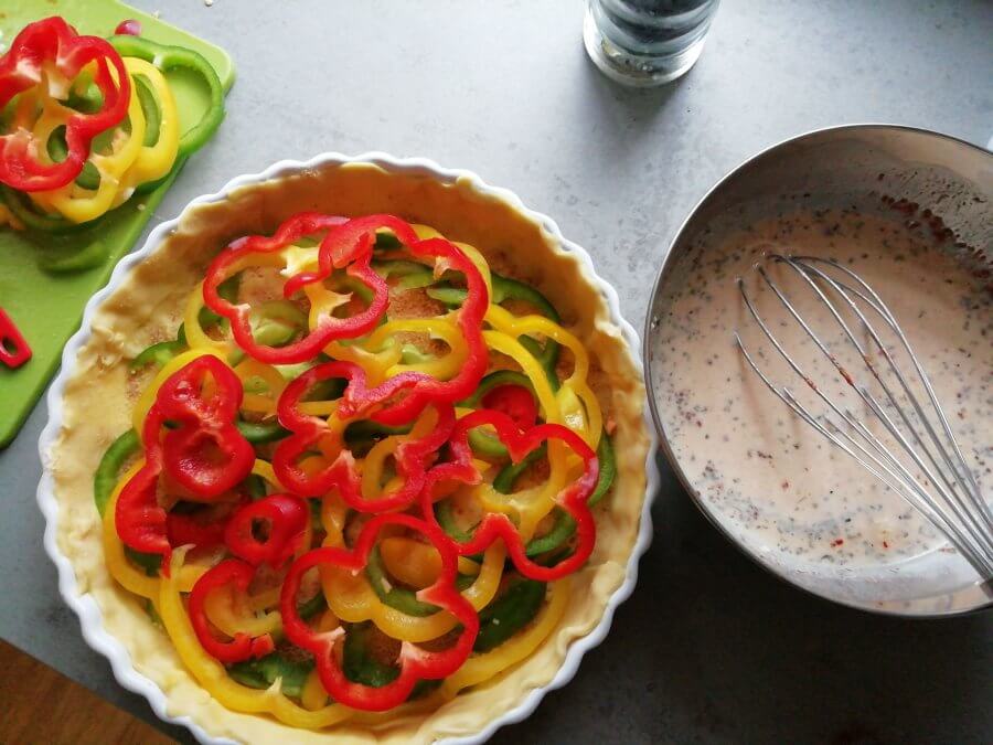 quiche met paprika feta en spekjes3