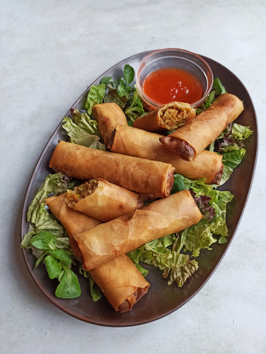 Recept voor krokante Vietnamese Loempia's met kip snack | buuf-buuf.nl