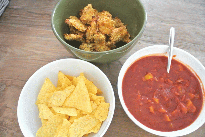 zelfgemaakte pittige-salsa-saus