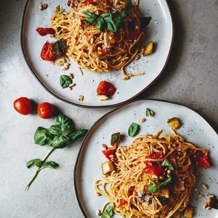 buufenbuuf spaghetti aglio e olio pasta vegetarisch vega