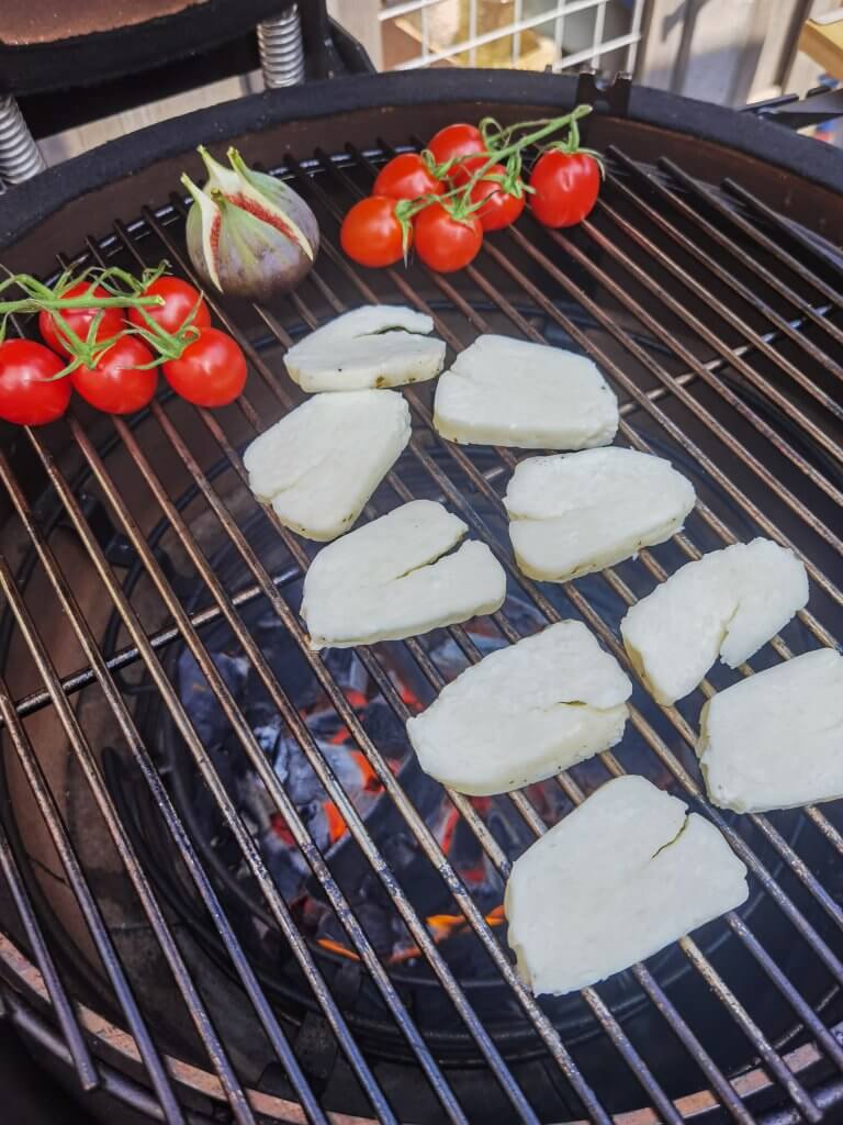 salade_halloumi_vijgen_steak_kamado